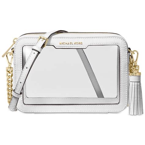 michael kors transparent bag|michael kors clear stadium bag.